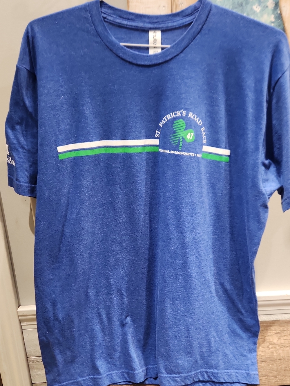 EUC 2024 Holyoke St. Patrick's Road Race Blue Graphic Tee Sz XL